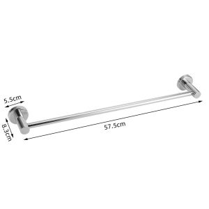 Stainless Steel Bathroom Organizer Rack Set