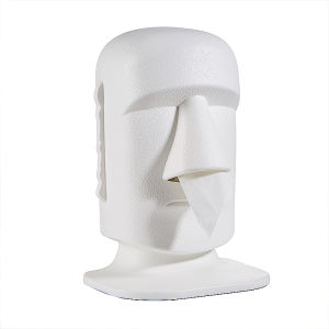 Easter Island Funny Tissue Box Face Cloth Storage Box Paper Pumping Creative Birthday Christmas Gift Nostril Paper Extraction
