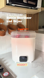 HODEKT 2 in 1 Baby Bottle Steam Sterilizer & Dryer | Double Layered Detachable | High Temperature Sterilization | Smart Touchscreen Easy To Use