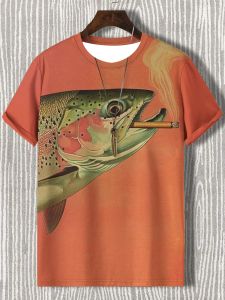 2026 Hot Selling Fashion New Style Fun Hip-hop 3D Printing Fitness Fast Drying Sportswear Summer Parent-child T-shirt Large Size