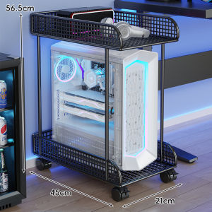 MUGG | Adjustable Rolling Double Layer Desktop PC Rack