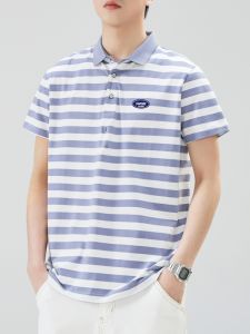 Slim Fit Short Sleeve Polo Shirt Mens Summer Trendy Brand Casual Thin Style Turn-down Collar T-shirt Fashionable Korean Style