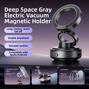 HELLOLEIBOO | Electric Induction Vacuum Magnetic Phone Holder for Car Navigation