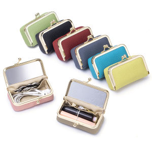 Small Portable Multifunctional Storage Box Can Store Lipstick Jewelry Mouth Gold Bag Diamond Ring Gold Necklace and Earphones