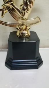 Universal Human Plastic Gold Trophy Height 21cm: Customization & Versatility