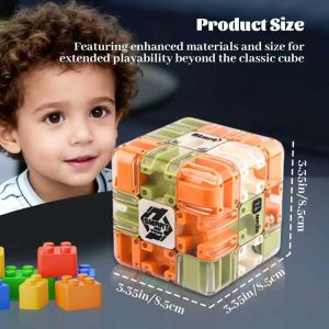 Maze Magic Cube Stress Relief Toy Infinity Cube Portable Educational Toys Decompress Relax Toys for  Adult Kids Autism ADHD Gift