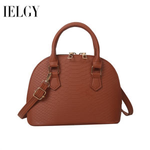 IELGY túi đựng tài liệu nữ phong cách Hàn Quốc retro vỏ họa tiết rắn túi xách đeo vai