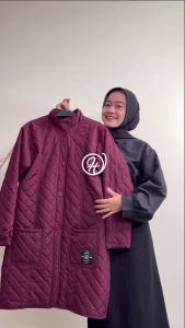 HJ-BLV RED BURGUNDY HIJACKET® BELVA JAKET WANITA PANJANG MUSLIMAH HIJABER WARNA MAROON/JAKET WANITA/JAKET WANITA JUMBO/JAKET PARASUT WANITA/JAKET MUSLIMAH WANITA/HOODIE WANITA/JAKET HOODIE WANITA/JAKET KOREA WANITA/JAKET WANITA KOREAN STYLE/JAKET MANTEL