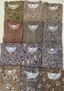 Đồ Bộ Trung Niên Bộ Bà Ba Tay Dài Vải Lụa Hàn (Vải Không Co Giản)MềnMát.