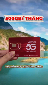 Sim Viettel 4G 12T5G125 Miễn Phí Trọn Gói 1 Năm Vào Mạng Tốc Độ Cao 500GB/Tháng Không Giới Hạn Ngày Lướt Mạng Cực Nét | FREESHIP - CHƯA KÍCH HOẠT