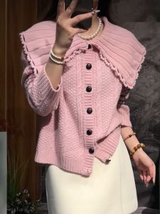 QINGNAER | Elegant Sweet Knit Cardigan