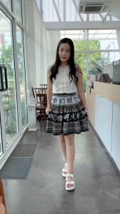 กระโปรงลายช้างสั้น สุดคิ้วท์ น่ารัก 💕  งานไทย 100%  (ความยาวแล้วแต่ลาย)