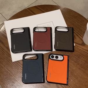 szhaiyu | For IPhone Duo Case Luxury Leather Magnetic Phone Case for IPhone Duo 18 Fold TPU Silicone Shockproof Protective Back Cover