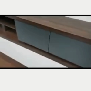 LUMA LIVING TOME SERIES 6FT TV CABINET CHEST DRAWER CONSOLE CABINET WALNUT GREY COLOR