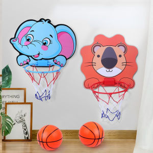 Kids Basketball Hoop Kit Cartoon Creative Animals Basketball Stand Outdoor Indoor Game Sport Play Toys For Children Kids