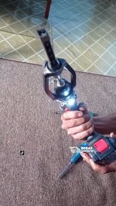 Dudukan mesin bor tangan bobok kayu adaptor wood mortising attachment