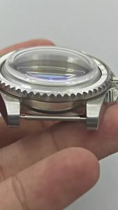 BLIGER 40mm SUB Mens Stainless Steel Watch Case Blue AR Domed Glass Case Modified Fit NH34 NH35 NH36 ETA2824 PT5000 Movement