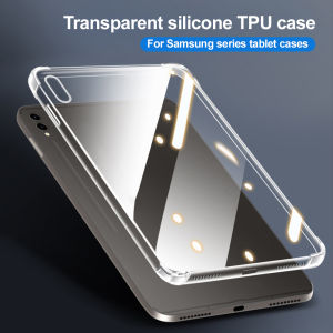 Transparent Shockproof Tablet Shell for Samsung Galaxy Tab S9 S10 FE A9 A11 S7 S8 Plus Cover Minimalist Bare Device Aesthetic