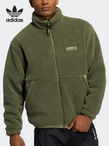 adidas | Áo Khoác Lông Cừu Sherpa Patchwork Phong Cách Retro