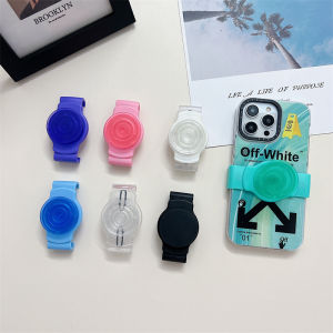 New Creative Detachable Mobile Phone Stand Desk Foldable Extensible Back Clip Ring Buckle Airbag Support ABS Plastic Material