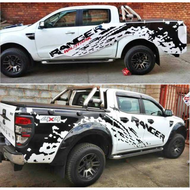 Stiker sticker Mobil Ford Ranger [2 pcs] Sticker ford ranger terbaru ...