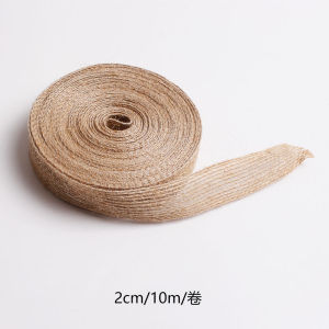 10Meter Natural Vintage Jute Burlap Ribbon DIY Weddings Belt Strap Floristry Wedding Party Decoration Crafts