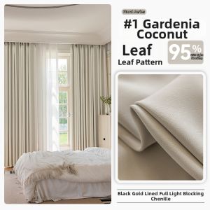 Oriental Lan | Chenille Blackout Chenille Curtains 2024 New Cream Style