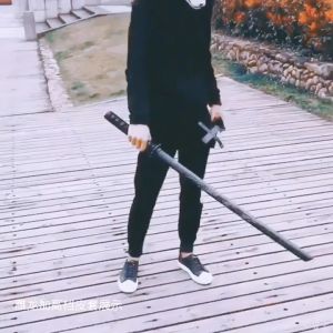 100cm Kendo Practice KATANA Wooden Sword for Cosplay and Sports Sakata Gintoki wooden stick demon slayer sword with scabbard Japanese anime