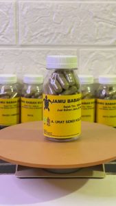 Obat Herbal Sakit Pinggang Nyeri Sendi Saraf Kejepit Asam Urat Rematik Kolesterol Sakit Lutut Kesemutan Pegal Linu Sakit Kaki Osteoporosis Pengoroposan Tulang - Jamu Babah Kuya (KAPSUL)