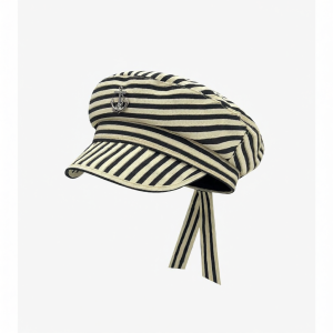 Striped Vintage Sailor Fashion Hat For Large Heads