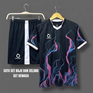 pakean olahraga dewasa setelan Jersey sepakbola dewasa pria & wanita Jersey futsal badminton voly kaos sport cocok untuk outdoor