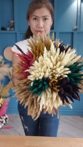 Rarin ดอกหญ้าปีกนก ย้อมสี (สีชมพู) ใช้กับงานประดับ ตกแต่ง มีความสวยงาม แบร็คดร๊อปถ่ายรูป งานแต่ง ร้านกาแฟ งาน Diy