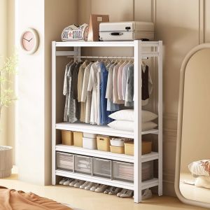 Freely Assembled Open Metal Wardrobe