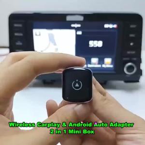 FLIXIVI 2in1 Wireless CarPlay Android Auto Adapter USB Dongle Mini Box Plug and Play Universal for Toyota Nissan Honda Ford Car