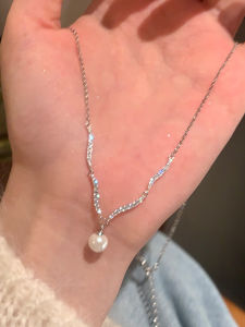 Luxury Mermaid Tear Pearl Long Pendant Necklace