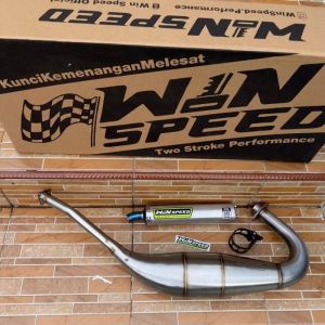 KNALPOT RACING NINJA 2 TAK RR/SS/R BAHAN STAINLES PRESS PULSTEP STANDAR ORIGINAL WIN SPEED