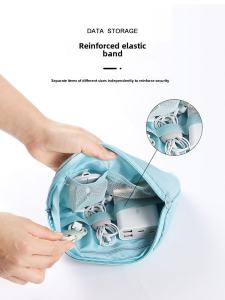 Portable Travel Digital Storage Bag Phone Charger Cable Earphone Organizer Pack Multi-Purpose Handy Bag for Electronics Accessories