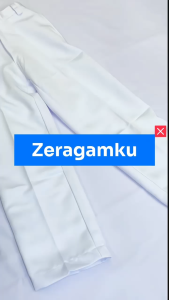 ZERAGAMKU Seragam Sekolah Celana SD Putih Panjang Bahan Elemen