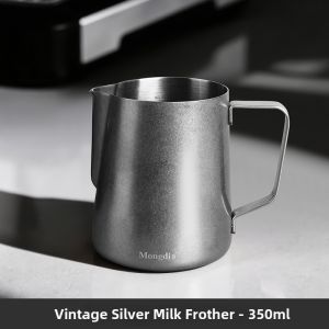 MONGDIO | Stainless Steel Milk Frothing Jug Pointed Spout Coffee Cup