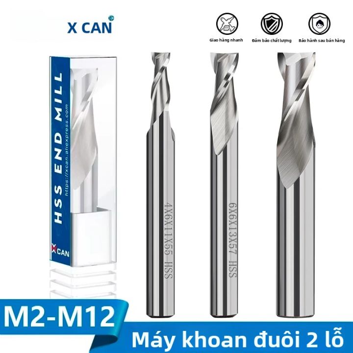 1PC HSS 2 Flute End Mill 2mm-12mm Thân Thẳng Carbide CNC Router Bit Máy ...