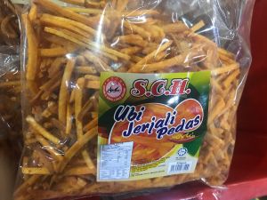 Ubi Kayu Jerjali Pedas | Masin Cripy Spicy | Salted 470gm | 1kg Halal Sharing Snack Big Pack Sharing Gathering
