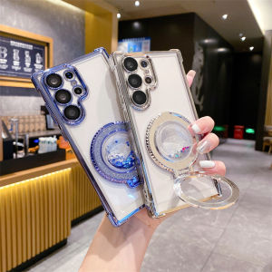 Transparent Protective Case for Samsung Galaxy S24 Ultra S23FE S22 plus Four Corner Anti-Fall Female Model Note20 A55 A35 A34 A535G