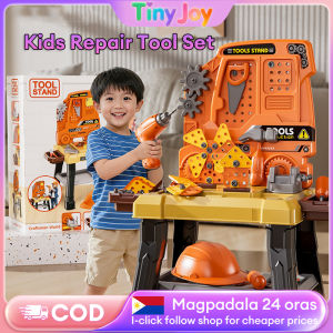Kids Repair Tool Set Plastic Tool Bench Pretend Play Simulation DIY Screw Educational Repair Kit for Kids