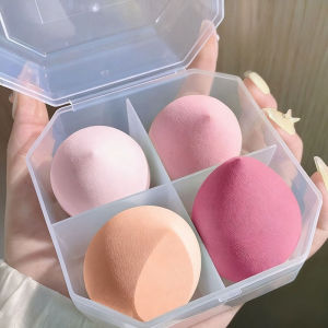 4Pcs/box Cosmetic Puff Makeup Sponge Blender Beauty Egg Soft Foundation Sponges Powder Puff Women Beauty Tools Makeup Accessories