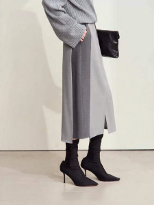 AMII | Commuter Style Color-blocked Skirt