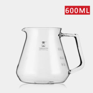 Timemore | TIMEMORE Borosilicate Glass Coffee Sharing Pot Coffee ServerHeat Resistant Pour Over Server with Ergonomic Handle for Coffee