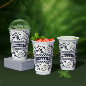 RONGSEN | Custom Printed Logo Commercial Thickened Paper Cup For Hot Drinks And Coffee