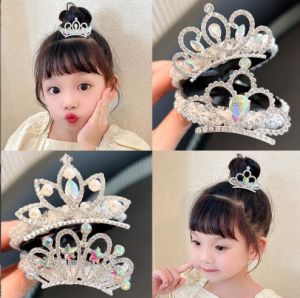 Mahkota Rambut sirkam Wanita Motif Mahkota Mutiara/Permata Gaya Korea Import puteri cantik cantik