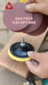 Fyseus by Mitsushi 10pcs 5"inch Polishing Disc/Polishing Pads Sanding Disc Sander Sandpaper Velcro Sanding Discs Grinding Sanding Disc 40-2000 mesh Polishing Flocking Sandpaper