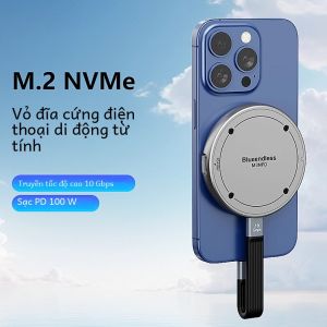 Vỏ SSD Blueendless M.2 NVMe Có Sạc PD Vỏ Nhôm Loại C 10Gbps Cho iPhone MacBook Pro - Khả Năng Tương Thích Từ Tính